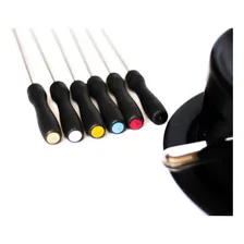 Kit Fondue Preto Jogo Com 12 Peças Conjunto Esmaltado Foto mini 4