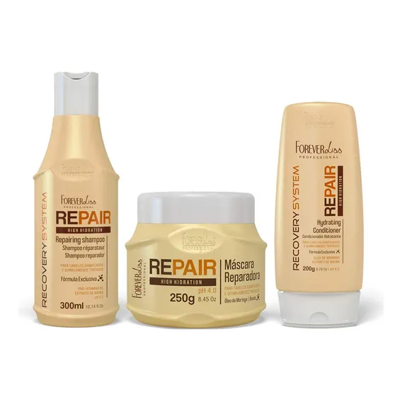 Kit Force Repair Reparação Forever Liss Foto 1