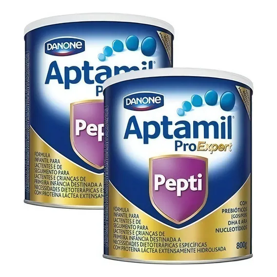 Kit F贸rmula Infantil Aptamil Pepti - 2 Latas De 800g Cada Sabor Leite Foto 1