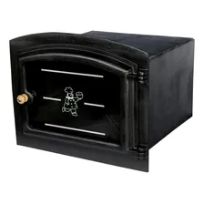 Kit Forno A Lenha Grande Ferro Fundido E Gaveta Cinzeiro Foto mini 2