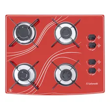 Kit Forno Embutir 45l + Cooktop 4 Bocas Vermelho 220v Foto mini  3