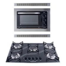 Kit Forno Embutir 45l E Cooktop 5 Bocas Preto Safanelli 127v Foto mini 1