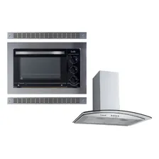 Kit Forno Embutir Inox 45l + Coifa Gourmet 60cm Safanelli 220 Foto mini 1
