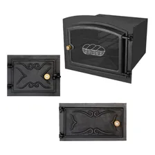 Kit Forno Fogao A Lenha E Porta Cinzeiro Ferro Fundido Foto mini 1