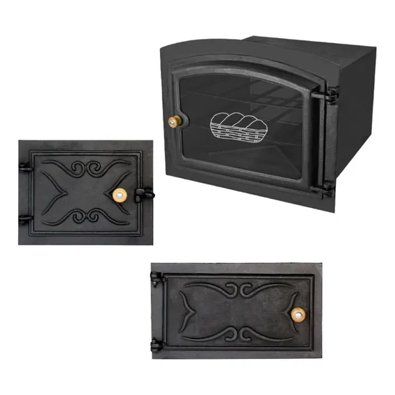 Kit Forno Fogao A Lenha E Porta Cinzeiro Ferro Fundido Foto 1