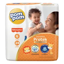 Kit Fralda Pom Pom Derma Protek Jumbo G 144un Foto mini 2