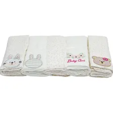 Kit Fralda Soft Com 5 Unidades - 3581 Coelha/ursa Rosa Foto  mini 1