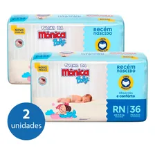 Kit Fralda Turma Da M么nica Rn - 72 Unidades Tamanho Rec茅m-nascido (RN) Foto mini 1