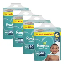 Kit Fraldas Pampers Confort Sec Xxg 4 Unidade GĂȘnero Sem gĂȘnero Foto mini 1