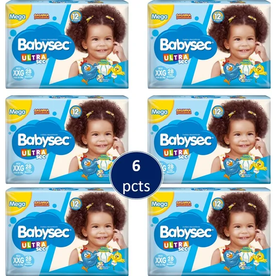 Kit Fraldas Xxg 168 Unidades Ultrasec Babysec Foto 1