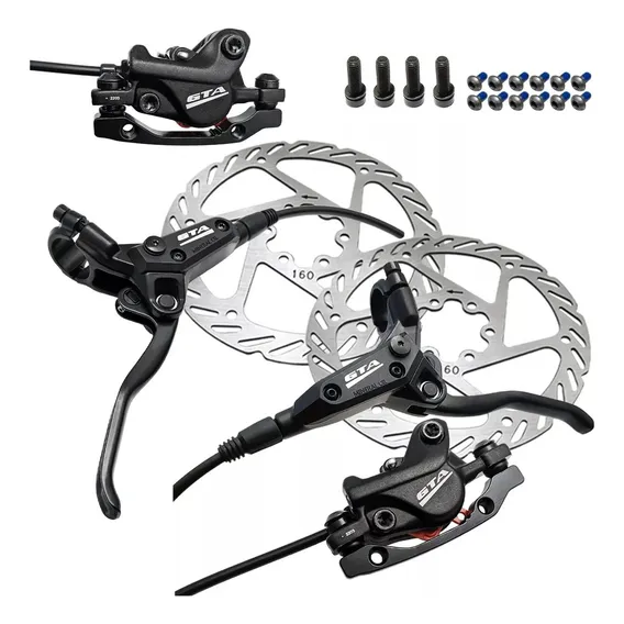 Kit Freio A Disco Hidráulico Para Bike Mtb Com Discos 160mm Foto 1