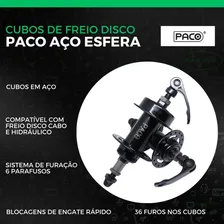 Kit Freio Disco Bicicleta + Cubo Bike Aço Eixo + Rapid Fire Foto mini 4
