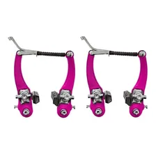 Kit Freio V-brake Nylon Bicicleta Manete Cabos Pink Foto mini 3