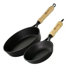 Kit Frigideira Ferro Fundido 22cm + Mini Frigideira Ovo Foto mini 4