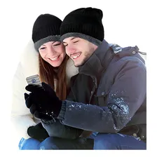 Kit Frio Touca Gorro + Luva Touch Celular + Cachecol Echarpe Cor Marrom Foto mini 2
