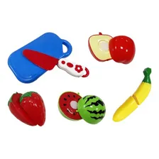 Kit Frutas Frutinhas Brinquedo Para Cortar Com Velcro 6pçs Foto mini  2