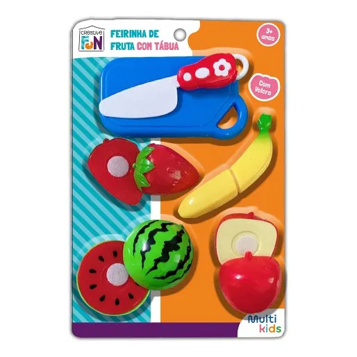 Kit Frutas Frutinhas Brinquedo Para Cortar Com Velcro 6pçs Foto 1