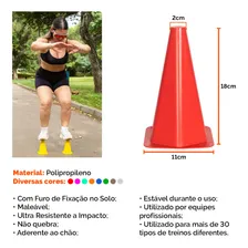 Kit Funcional Agilidade 10 Chapéus 10 Cones e Escada Para Treino Completo Foto mini 4