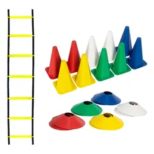 Kit Funcional Agilidade 10 Chapéus 10 Cones e Escada Para Treino Completo Foto mini 1