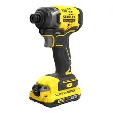 Kit Furadeira e Parafusadeira e Parafusadeira Profissional Stanley Modelo SBDI465D2T 2 Baterias 20V Foto mini  2