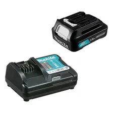 Kit Furadeira Parafusadeira Hp332dz Makita E Bateria 12v E Cor Azul-turquesa 110v/220v Foto mini  3