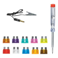 Kit FusÃvel P Carro 10 FusÃveis + Chave Teste + Jacaré Foto mini 1