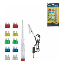 Kit FusÃvel P Carro 10 FusÃveis + Chave Teste + Jacaré Foto mini 3