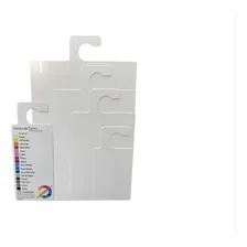Kit Gabaritos Dobradores De Roupas P/ Organização De Gavetas Cor Branco Foto mini 1