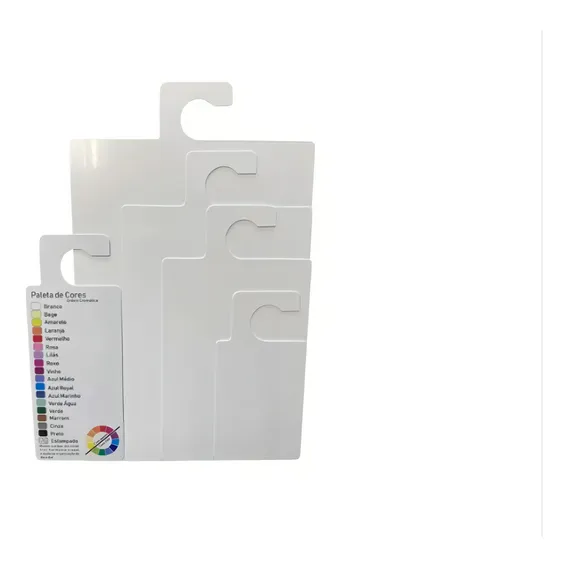 Kit Gabaritos Dobradores De Roupas P/ Organização De Gavetas Cor Branco Foto 1