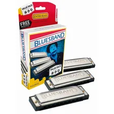 Kit gaita 3 harm么nicas Hohner Blues Band 559/20 A C G Foto mini 1