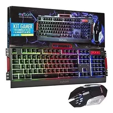 Kit Gamer Teclado E Mouse Exbom Bk-g3000 Led Metal Foto mini 2