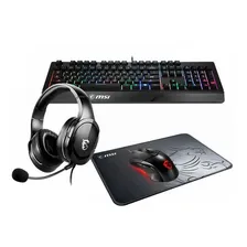 Kit Gamer Teclado,mouse,headset E Mousepad Msi Adventure 202 Foto  mini 1