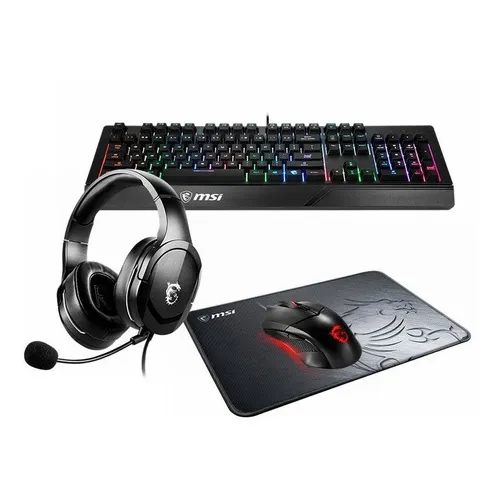 Kit Gamer Teclado,mouse,headset E Mousepad Msi Adventure 202 Foto 1