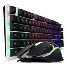 Kit Gamer Teclado Semi Mecânico Luminoso Abnt2 Mouse Rgb + Foto mini  3