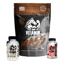 Kit Ganho De Massa - Massa + Bcaa + Creatina - Sabor Chocolate Foto mini 1