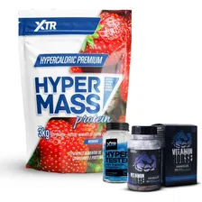 Kit Ganho De Musculo - Hipercal贸rico + Tetsex + Anabolize Sabor Morango Foto mini 1