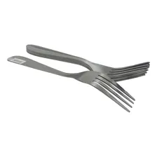 Kit Garfo De Mesa Inox 6 Pçs Cozinha Churrasco Buffet Full Foto mini 4