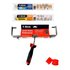Kit Garfo Duplo + Rolo Antigotas E Rolo Rendeplus Atlas 46cm Foto  mini 1