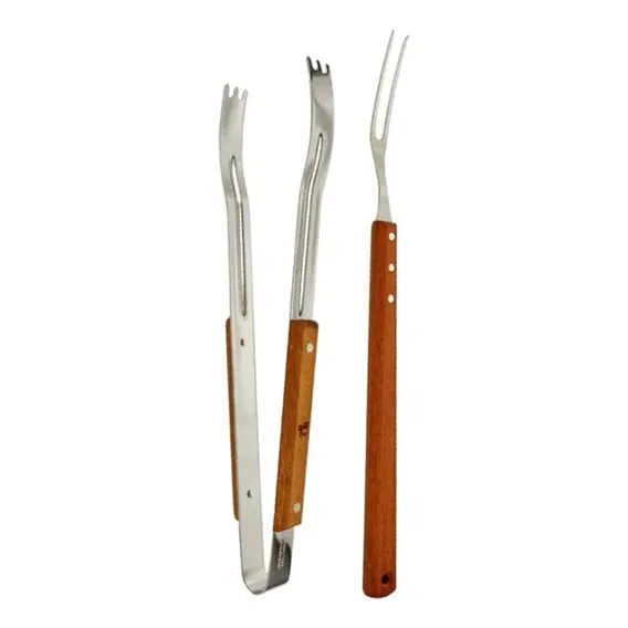 Kit Garfo Trinchante 46cm + Pegador Carne 37cm Tramontina Foto 1
