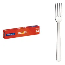 Kit Garfos Para Sobremesa Tramontina Malibu Aço Inox 12 Pçs Foto  mini 1