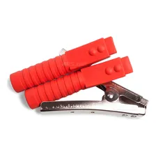 Kit Garra Jacaré Bateria 600a Preta Vermelha 2 Peças Isolado Foto mini 4