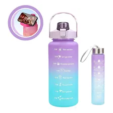 Kit Garrafas Água Galão 2l + 300ml Academia Antivazamento Foto mini  2