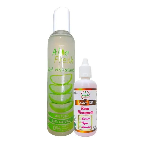 Kit Gel De Babosa Óleo De Rosa Mosqueta Hidrata/tira Manchas Foto 1