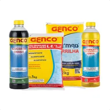 Kit Genco Clarificante Barrilha Algicida Choque Cloro 1kg | Lojão Do Ferro Foto  mini 1