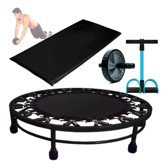 Kit Ginástica Jump+roda+colchonete+extensor Foto 1