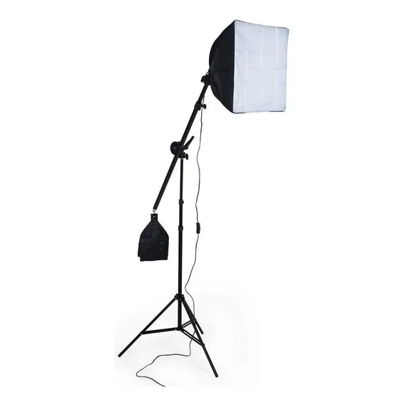Kit Girafa Ajustavel Tripé Softbox Lampada Bolsa Fotografia Foto 1