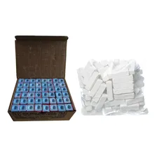 Kit Giz 7 Belo + 1kg Giz Branco Para Tacos Sinuca Bilhar Foto mini 1