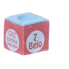Kit Giz 7 Belo + 1kg Giz Branco Para Tacos Sinuca Bilhar Foto mini 4