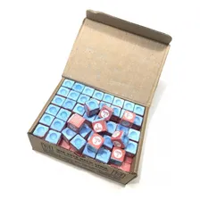 Kit Giz 7 Belo Azul + 1kg Giz Branco Para Sinuca Bilhar Cor Azul E Branco Foto mini 3
