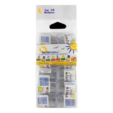 Kit Glitter Lantecor 12 Potes 3 Gramas Cores Brocal Cor Prateado Foto mini 2